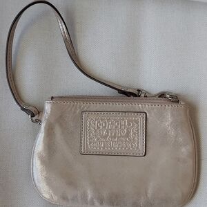 Coach 1941 Gold Metallic Wristlet